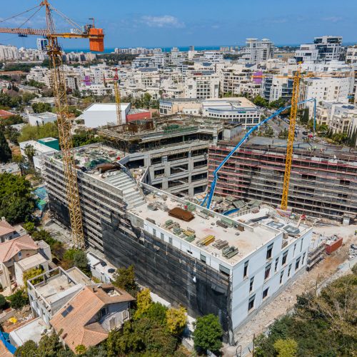 פרויקט מדידות קאנטרי תל אביב במבט רחפן